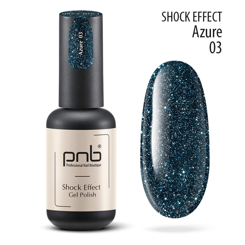 Гель-лак PNB Shock Effect Azure 8 мл