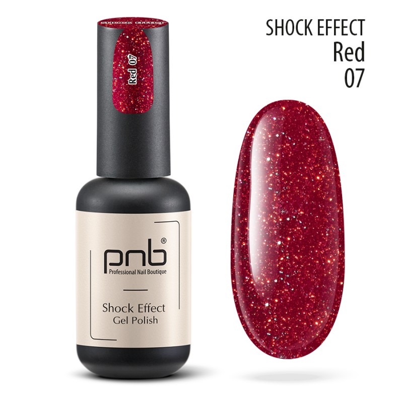 Гель-лак PNB Shock Effect Red 8 мл